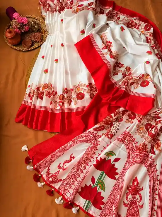 ইন্ডিয়ান সামু সিল্ক শাড়ি